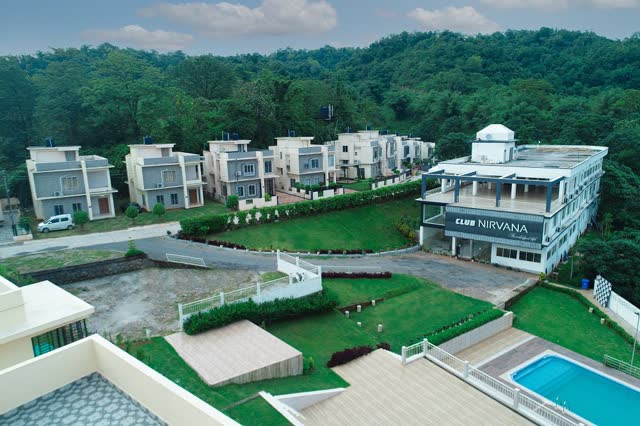 Club Nirvana from above, in the hills of Sonapur